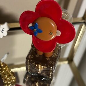 LV Red Valentines Chest Keychain Bag Charm